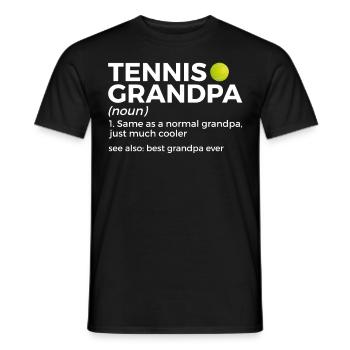 Tennis Geschenk - Männer T-Shirt - Schwarz - Vorne - AI Model Male 178 light (178cm)