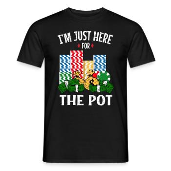 Casino Gambling Slot Machine à sous Jeu de cartes - T-shirt homme - noir - Devant - AI Model Male 178 light (178cm)