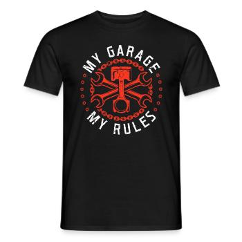 Mécanicien Mon garage Réparer mes règles - T-shirt homme - noir - Devant - AI Model Male 178 light (178cm)