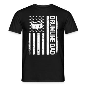Drumline Drum Gift - Men's T-Shirt - black - Front - AI Model Male 178 light (178cm)