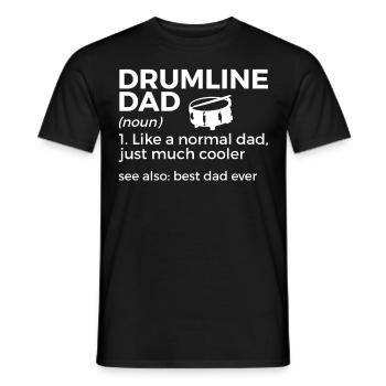 Drumline Drum Gift - Men's T-Shirt - black - Front - AI Model Male 178 light (178cm)