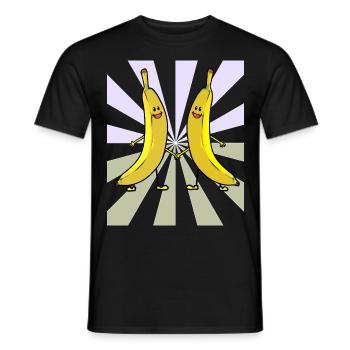 Strahlen Bio Bananen Banane Vitamine Frucht Obst - Männer T-Shirt - Schwarz - Vorne - AI Model Male 178 light (178cm)