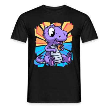 Cadeau d’anniversaire Enfant Anniversaire Noël Cookies - T-shirt homme - noir - Devant - AI Model Male 178 light (178cm)