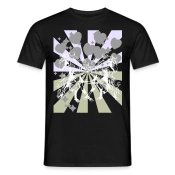 Chevaux sauvages Cheval Poney Chevaux Cheval Poisson Cavalier - T-shirt homme - noir - Devant - AI Model Male 178 light (178cm)