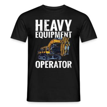 Lustige Bauarbeiter & Baustelle Baggerfahrer - Männer T-Shirt - Schwarz - Vorne - AI Model Male 178 light (178cm)