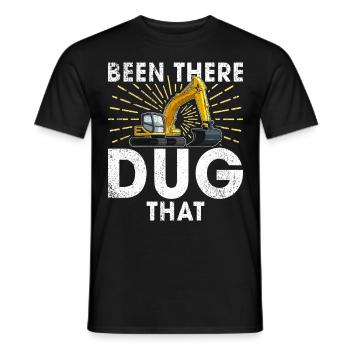 Lustige Bauarbeiter & Baustelle Baggerfahrer - Männer T-Shirt - Schwarz - Vorne - AI Model Male 178 light (178cm)