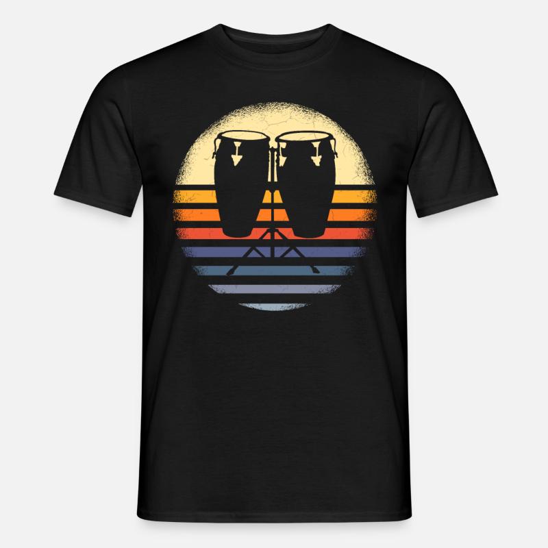 Konga Musiker - Männer T-Shirt - Schwarz