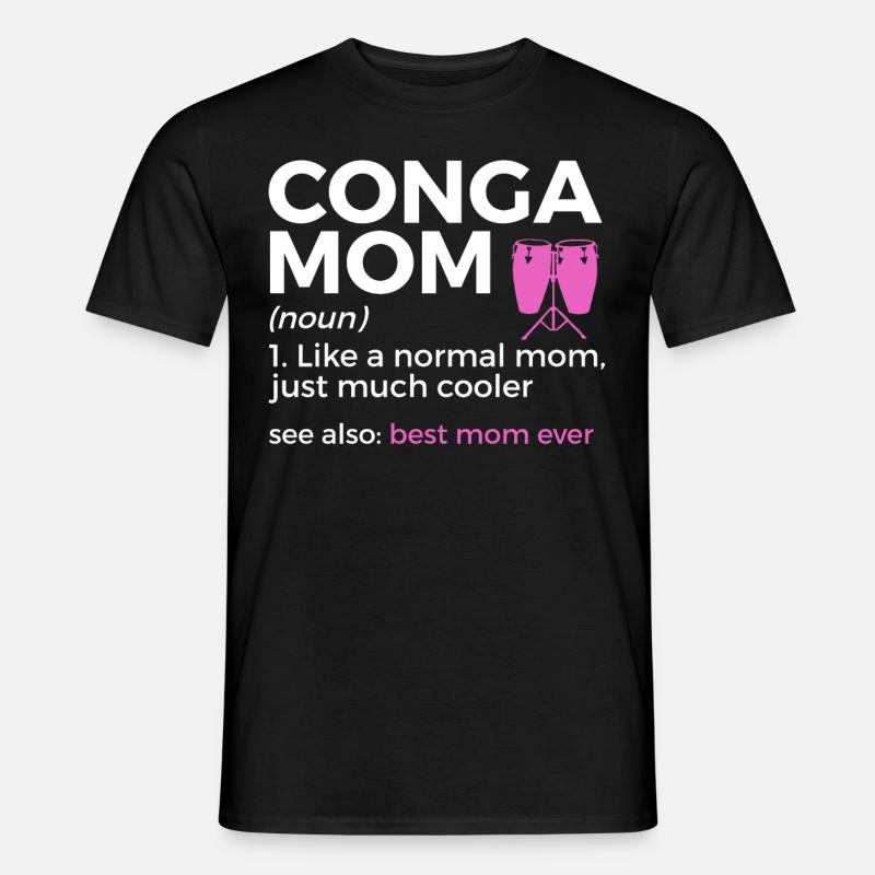 Konga Musiker - Männer T-Shirt - Schwarz