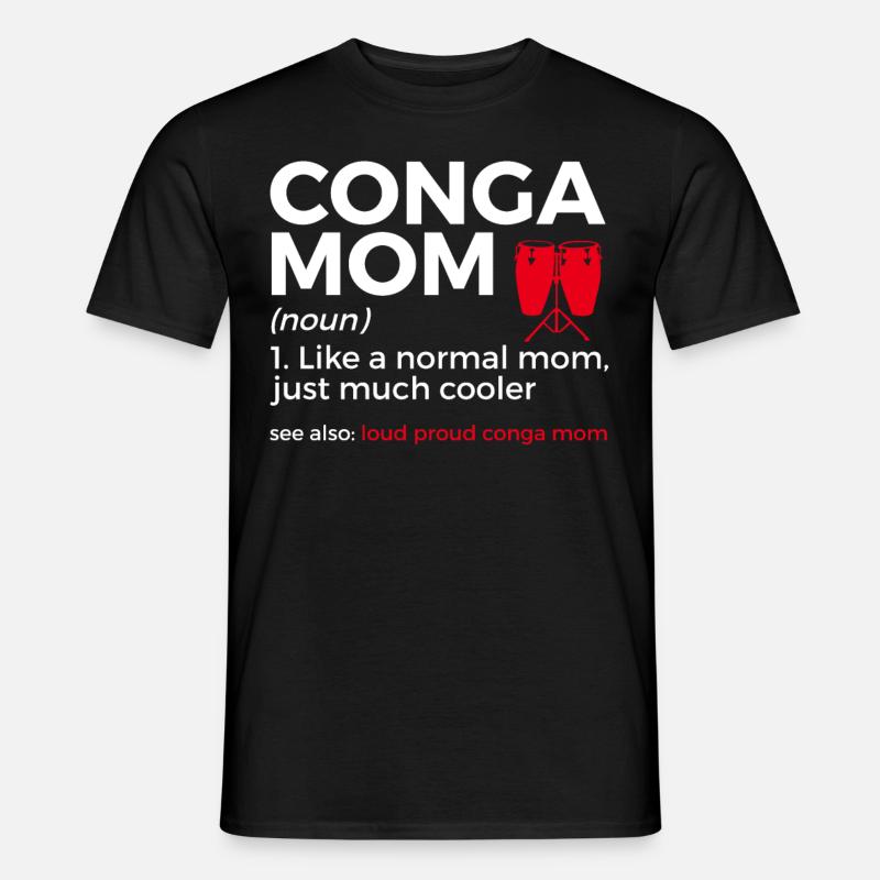 Konga Musiker - Männer T-Shirt - Schwarz