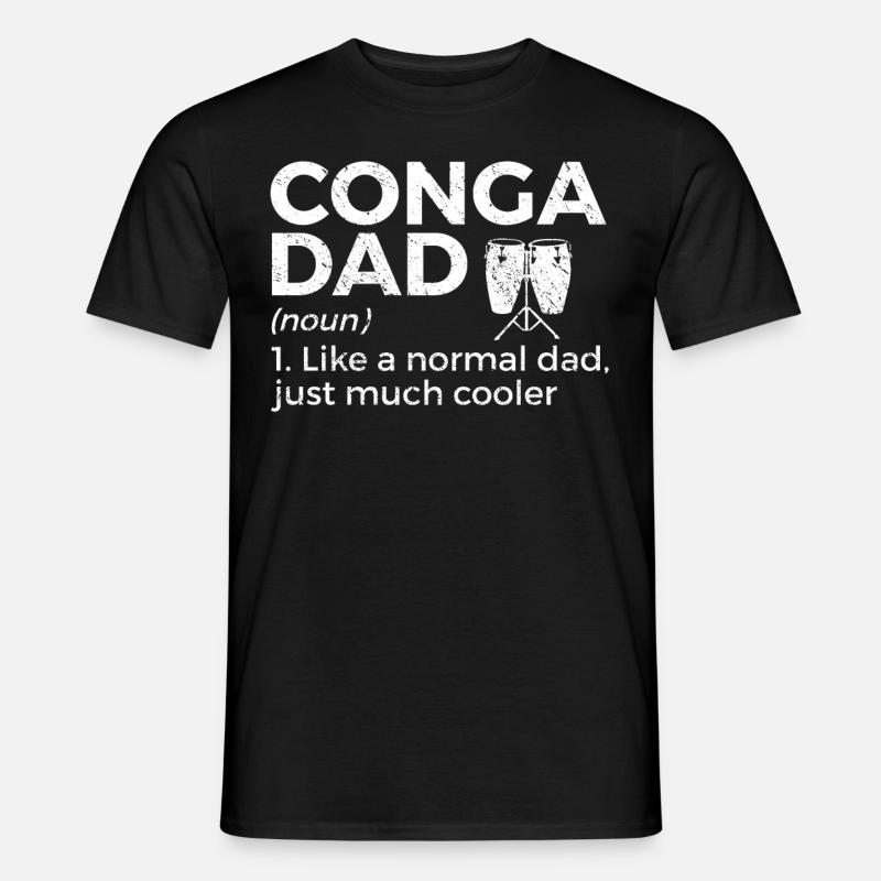 Konga Musiker - Männer T-Shirt - Schwarz
