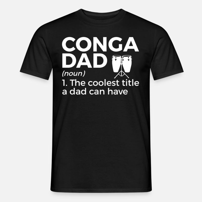 Konga Musiker - Männer T-Shirt - Schwarz