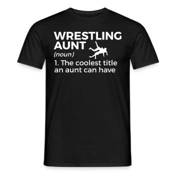 Wrestling - Men's T-Shirt - black - Front - AI Model Male 178 light (178cm)