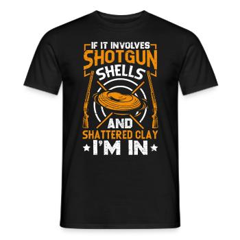 Tontaubenschießen & Lustige Sportschütze Tontauben - Männer T-Shirt - Schwarz - Vorne - AI Model Male 178 light (178cm)