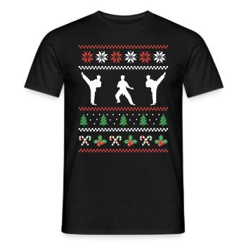 Karate - Männer T-Shirt - Schwarz - Vorne - AI Model Male 178 light (178cm)