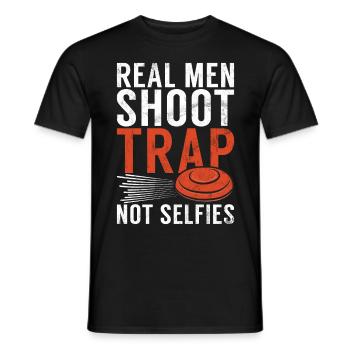 Tontaubenschießen & Lustige Sportschütze Tontauben - Männer T-Shirt - Schwarz - Vorne - AI Model Male 178 light (178cm)