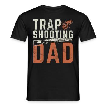Clay Pigeon Shooting & Funny Sport Shooter Clay Pigeons - T-shirt homme - noir - Devant - AI Model Male 178 light (178cm)