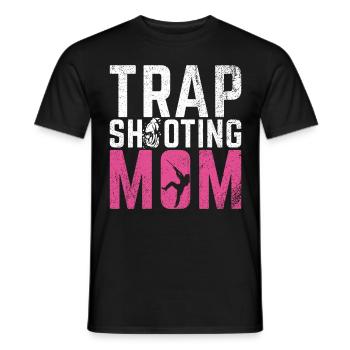 Clay Pigeon Shooting & Funny Sport Shooter Clay Pigeons - T-shirt homme - noir - Devant - AI Model Male 178 light (178cm)