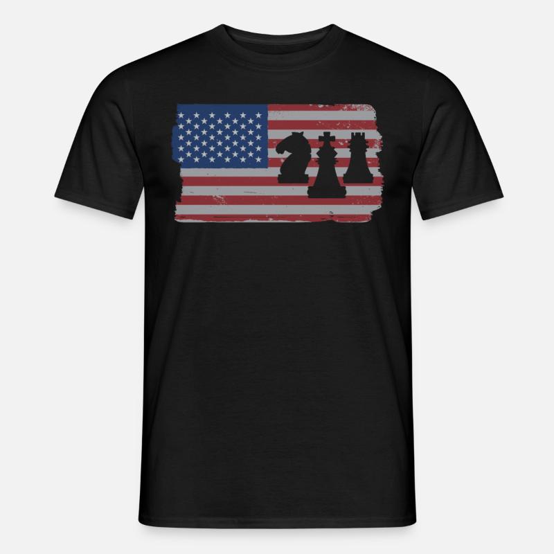 Schach Spieler - Männer T-Shirt - Schwarz