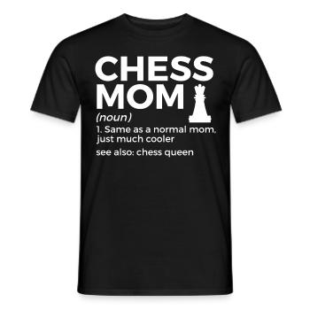 Schach Spieler - Männer T-Shirt - Schwarz - Vorne - AI Model Male 178 light (178cm)