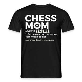 Schach Spieler - Männer T-Shirt - Schwarz - Vorne - AI Model Male 178 light (178cm)