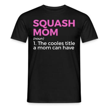 Squash Player - Men's T-Shirt - black - Front - AI Model Male 178 light (178cm)
