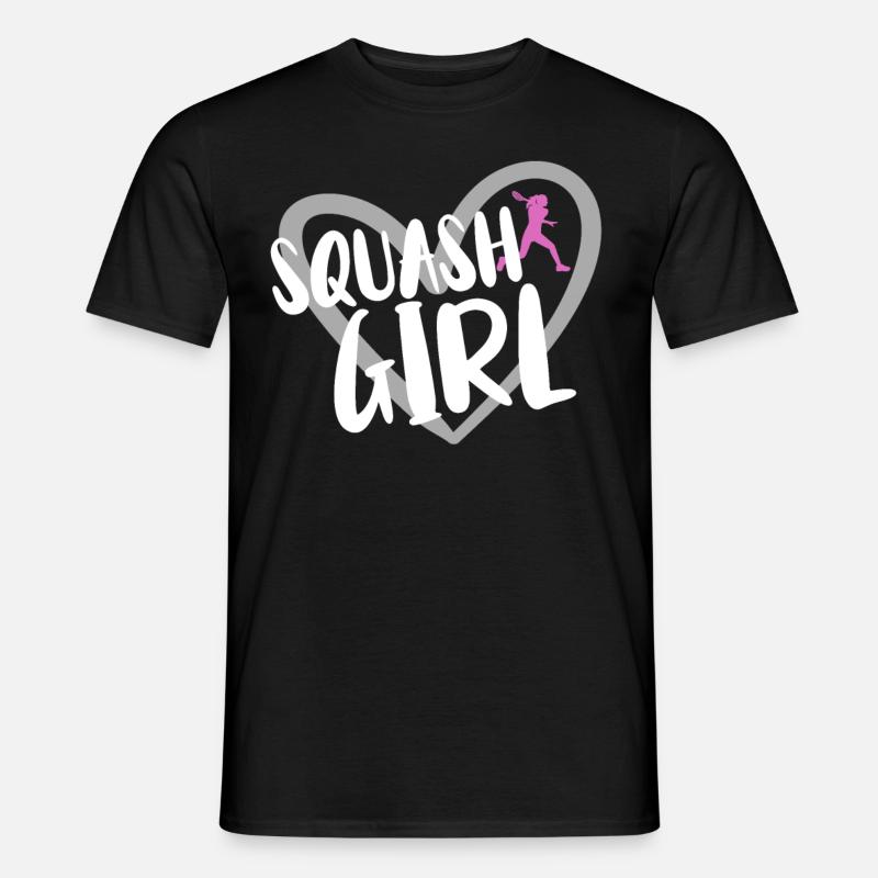 Squash Spieler - Männer T-Shirt - Schwarz