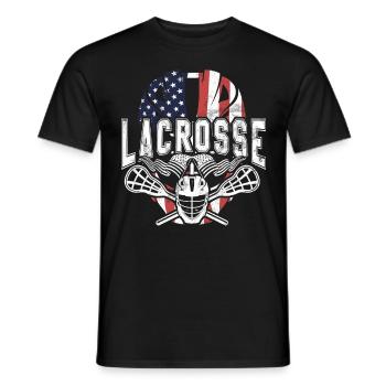 LAX Trikot & Lustiger Lacrosse Sport Spruch - Männer T-Shirt - Schwarz - Vorne - AI Model Male 178 light (178cm)