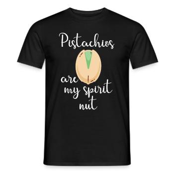 Drôles d’amateurs de pistaches Pistache - T-shirt homme - noir - Devant - AI Model Male 178 light (178cm)
