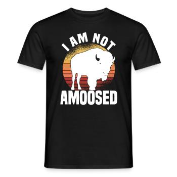 Buffle Bison Buffle Amérindien - T-shirt homme - noir - Devant - AI Model Male 178 light (178cm)