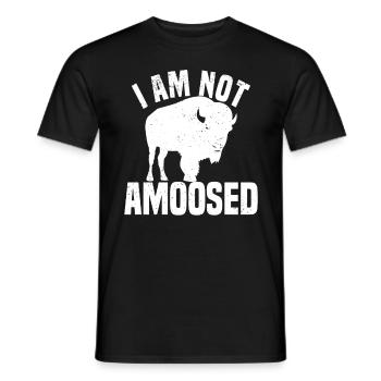 Buffle Bison Buffle Amérindien - T-shirt homme - noir - Devant - AI Model Male 178 light (178cm)