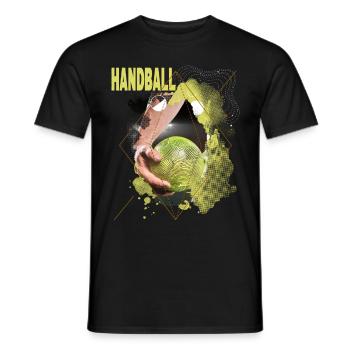 Handball Handball Joueur Handball Sport Fan - T-shirt homme - noir - Devant - AI Model Male 178 light (178cm)