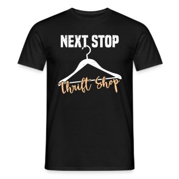 Magasin d’occasion Eco Hipster d’occasion - T-shirt homme - noir - Devant - AI Model Male 178 light (178cm)