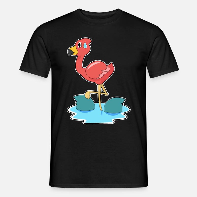 Flamingo Shark - Men's T-Shirt - black