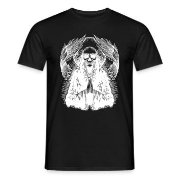 totenengel totenkopf - Männer T-Shirt - Schwarz - Vorne - AI Model Male 178 light (178cm)