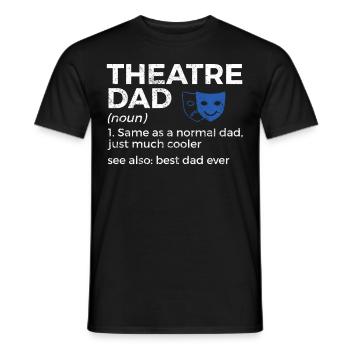 Theater Schauspieler - Männer T-Shirt - Schwarz - Vorne - AI Model Male 178 light (178cm)