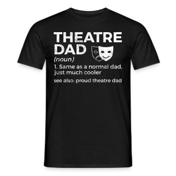 Theater Schauspieler - Männer T-Shirt - Schwarz - Vorne - AI Model Male 178 light (178cm)
