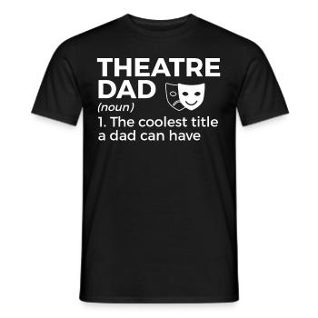Theater Schauspieler - Männer T-Shirt - Schwarz - Vorne - AI Model Male 178 light (178cm)