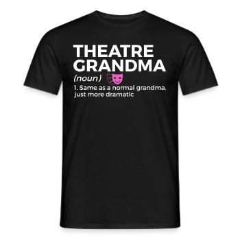 Theater Schauspieler - Männer T-Shirt - Schwarz - Vorne - AI Model Male 178 light (178cm)