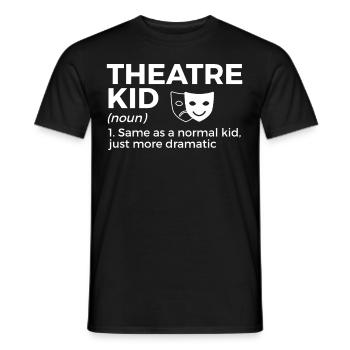 Theater Schauspieler - Männer T-Shirt - Schwarz - Vorne - AI Model Male 178 light (178cm)