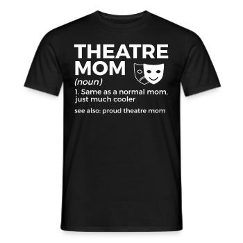 Theater Schauspieler - Männer T-Shirt - Schwarz - Vorne - AI Model Male 178 light (178cm)