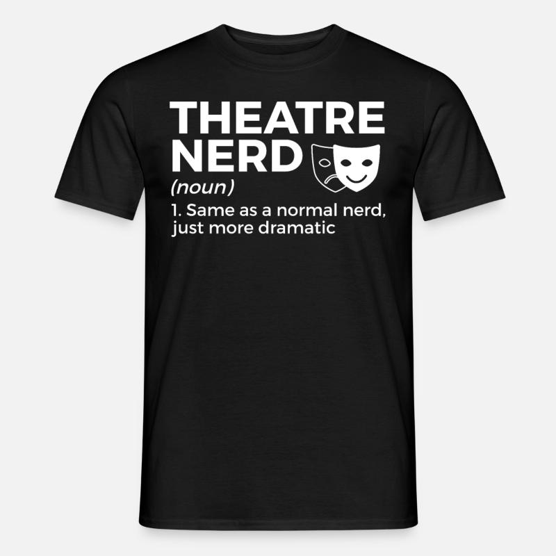 Theater Schauspieler - Männer T-Shirt - Schwarz