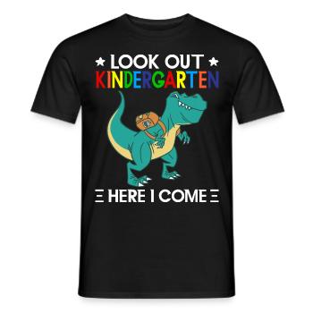Kindergärtner Lehrer Regenbogenfarben - Männer T-Shirt - Schwarz - Vorne - AI Model Male 178 light (178cm)