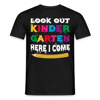 Kindergärtnerin-Kader, Der Spaß-Regenbogen-Farben - Männer T-Shirt - Schwarz - Vorne - AI Model Male 178 light (178cm)
