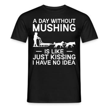 Alaska Mushing Dog Mushers Huskies - T-shirt homme - noir - Devant - AI Model Male 178 light (178cm)