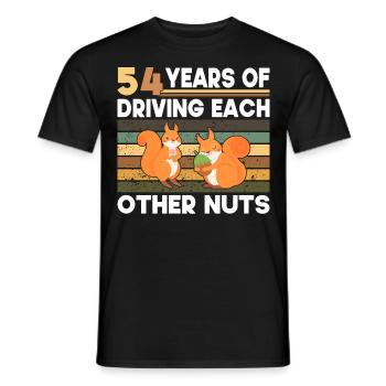 50° Matrimonio 50 anni sposati sposarsi - T-shirt uomo - nero - Fronte - AI Model Male 178 light (178cm)