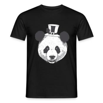 Asien Neujahr Pandabär Bär Glücksbringer China - Männer T-Shirt - Schwarz - Vorne - AI Model Male 178 light (178cm)