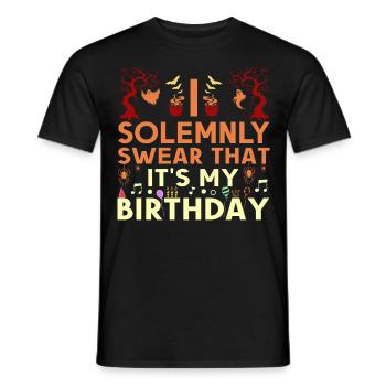 Que c’est mon costume d’anniversaire pour les enfants - T-shirt homme - noir - Devant - AI Model Male 178 light (178cm)