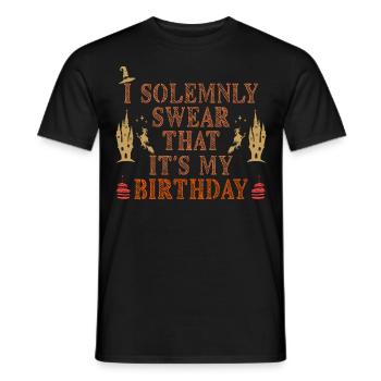 Que c’est mon costume d’anniversaire pour les enfants - T-shirt homme - noir - Devant - AI Model Male 178 light (178cm)
