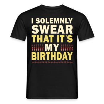 Warnung Ich Kann Spontan Über Flugzeuge Pilot - Männer T-Shirt - Schwarz - Vorne - AI Model Male 178 light (178cm)