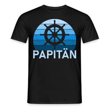 Kapitän Bootsschein Segeln Boot - Männer T-Shirt - Schwarz - Vorne - AI Model Male 178 light (178cm)